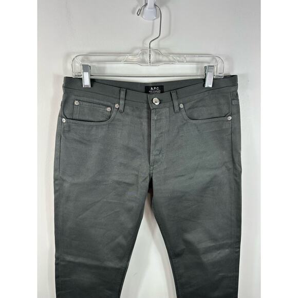 APC Petit Standard Jean Grey Slim Straight Leg NWOT Size 31 - Picture 9 of 11